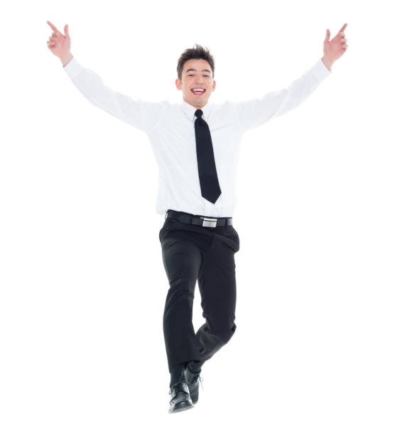 istock Businessman excited and jumping 931601098