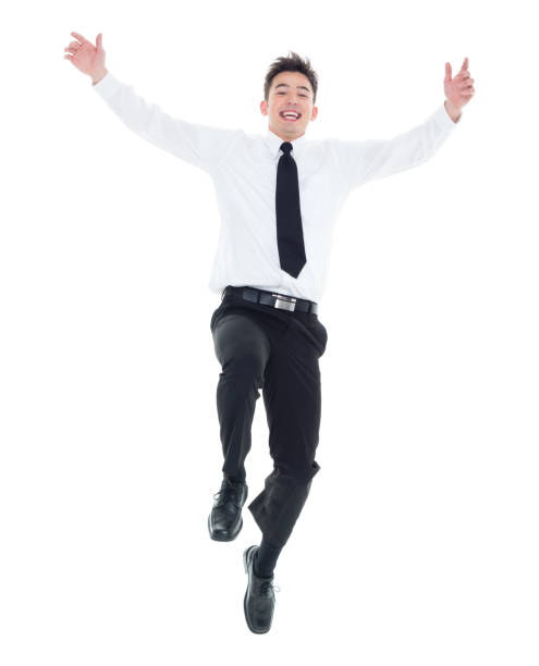 istock Businessman excited and jumping 931601124