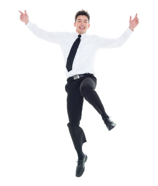 istock Businessman excited and jumping 931601384