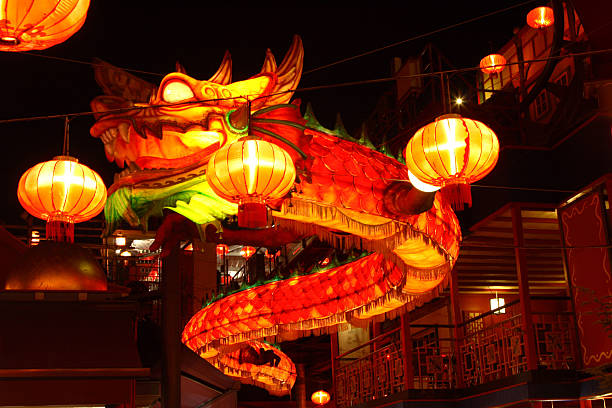 Asian Dragon stock photo