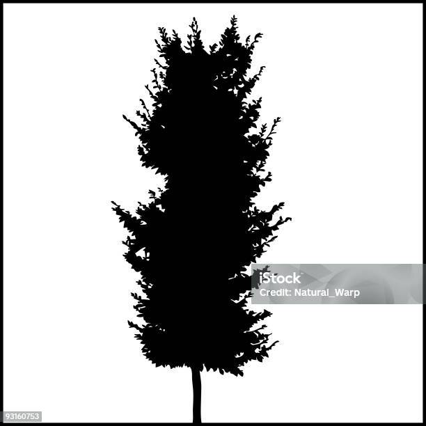 Tree Silhouette 03 Stock Illustration - Download Image Now - Art, Autumn, Black Color