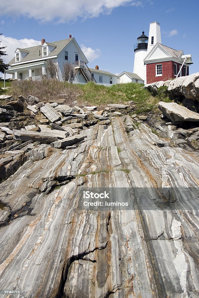 Faro di Pemaquid Point, Maine verticale - Foto stock royalty-free di Ambientazione esterna
