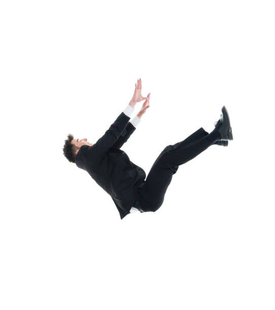 istock Businessman in mid air falling 931611776