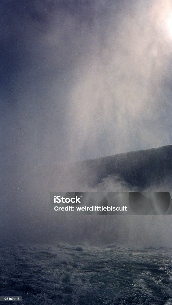 ナイアガラの滝、スプレー信号のブロッキング - しぶきのロイヤリティフリーストックフォト