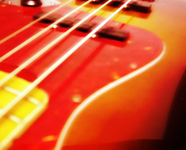 Jazz Bass in Motion stock photo