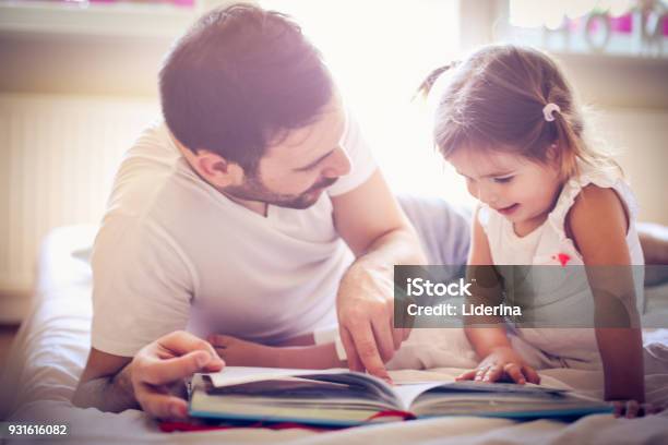 Fairytale Stock Photo - Download Image Now - Reading, Father, Child