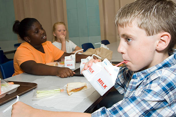 cafeteria lunch 2 stock photo