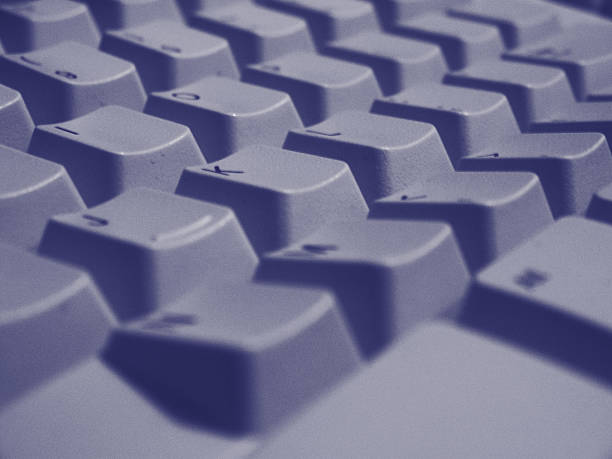 Close Up Keyboard Keys stock photo