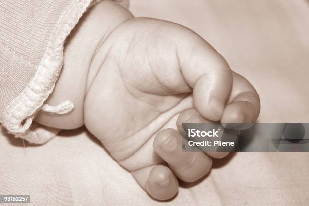 Hand Of A Sleeping Baby Stock Photo - Download Image Now - Animal Body, Baby - Human Age, Back