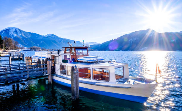 lago de tegernsee - tegernsee lake tegernsee lake mountain fotografías e imágenes de stock