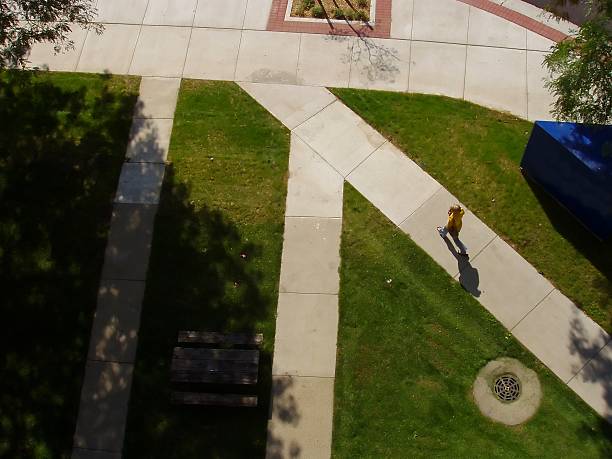 istock Aerial View of Student going to class 93162578