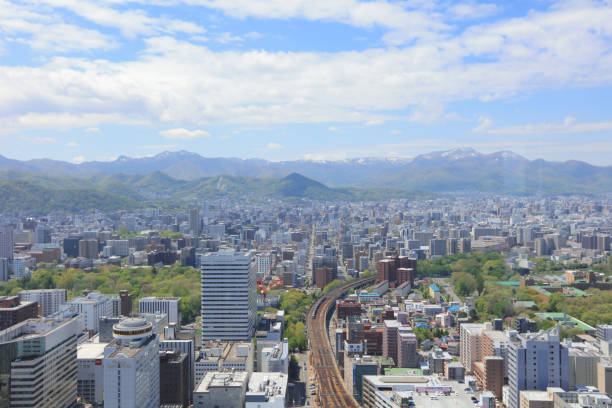 istock the Indoor Observation Deck view of  Sapporo 931632286