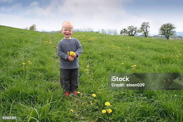 Ofreciéndole Flores Y Una Gran Sonrisa Foto de stock y más banco de imágenes de Aire libre - Aire libre, Alegre, Alivio