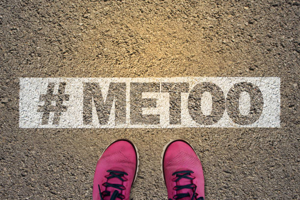 istock Hashtag #MeToo / me too - on road 931636532