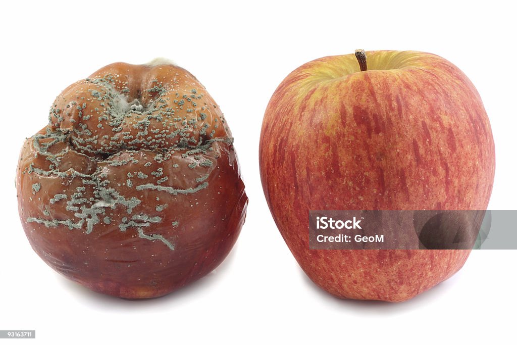 Dwa jabłka - Zbiór zdjęć royalty-free (Aspiracje)