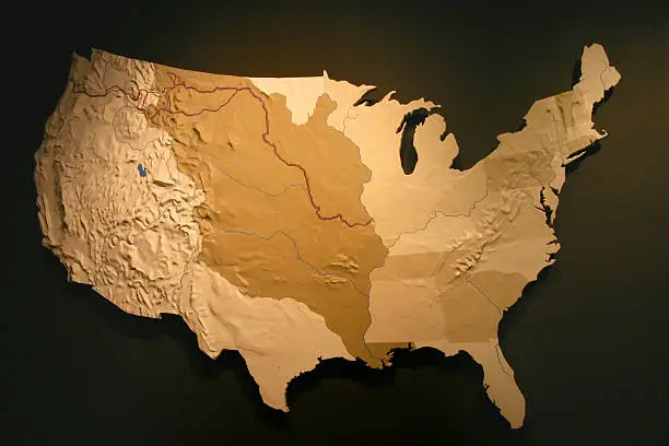 Photo of US Map - Louisiana Purchase higlight