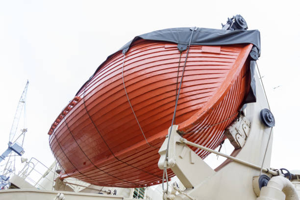 istock red lifeboat on the deck of the ship 931648024