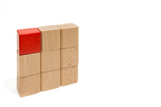 istock Stacked wooden toy blocks 931648686