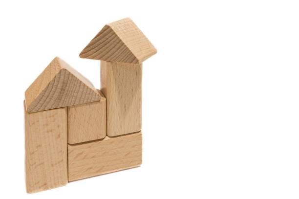 istock Stacked wooden toy blocks 931648688