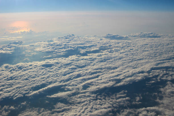 istock View above the earth at the clouds below 931649740