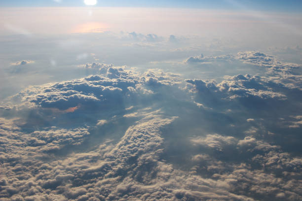 istock View above the earth at the clouds below 931649786