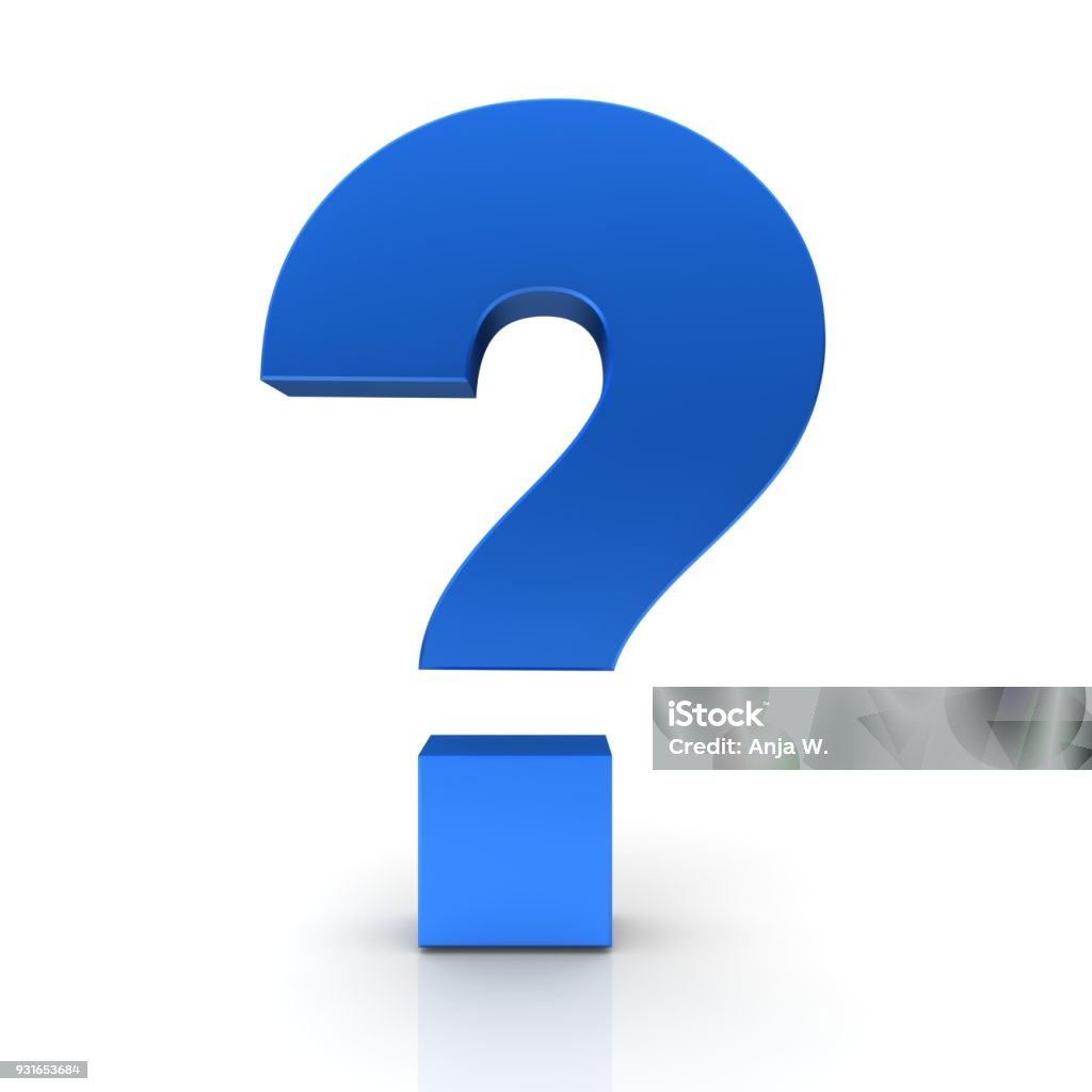 question mark 3d blue interrogation point query sign idea symbol brainstorming icon asking template cut out isolated on white background question mark 3d blue interrogation point query sign idea symbol brainstorming icon asking templatecut out isolated on white background Question Mark Stock Photo