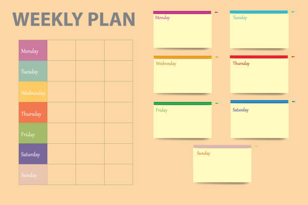 Table Week Jpeg 190+ Weekly Row Stock Photos, Pictures & Royalty-Free Images - iStock