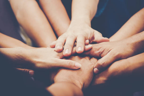 istock Business teamwork join hands together. Business teamwork concept 931656750