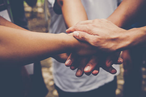 istock Business teamwork join hands together. Business teamwork concept 931658308
