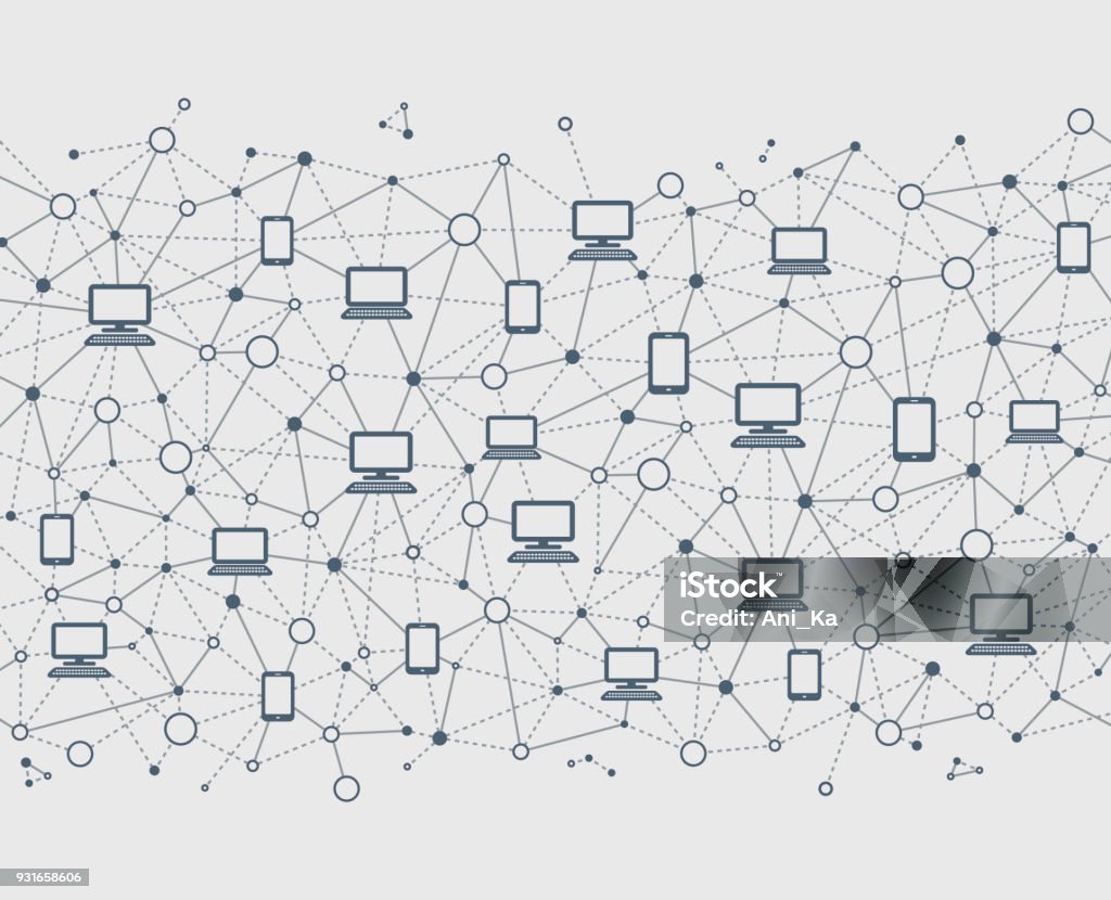 Abstract System Network Abstract Network Stock Illustration - Download Image Now - Blockchain ...