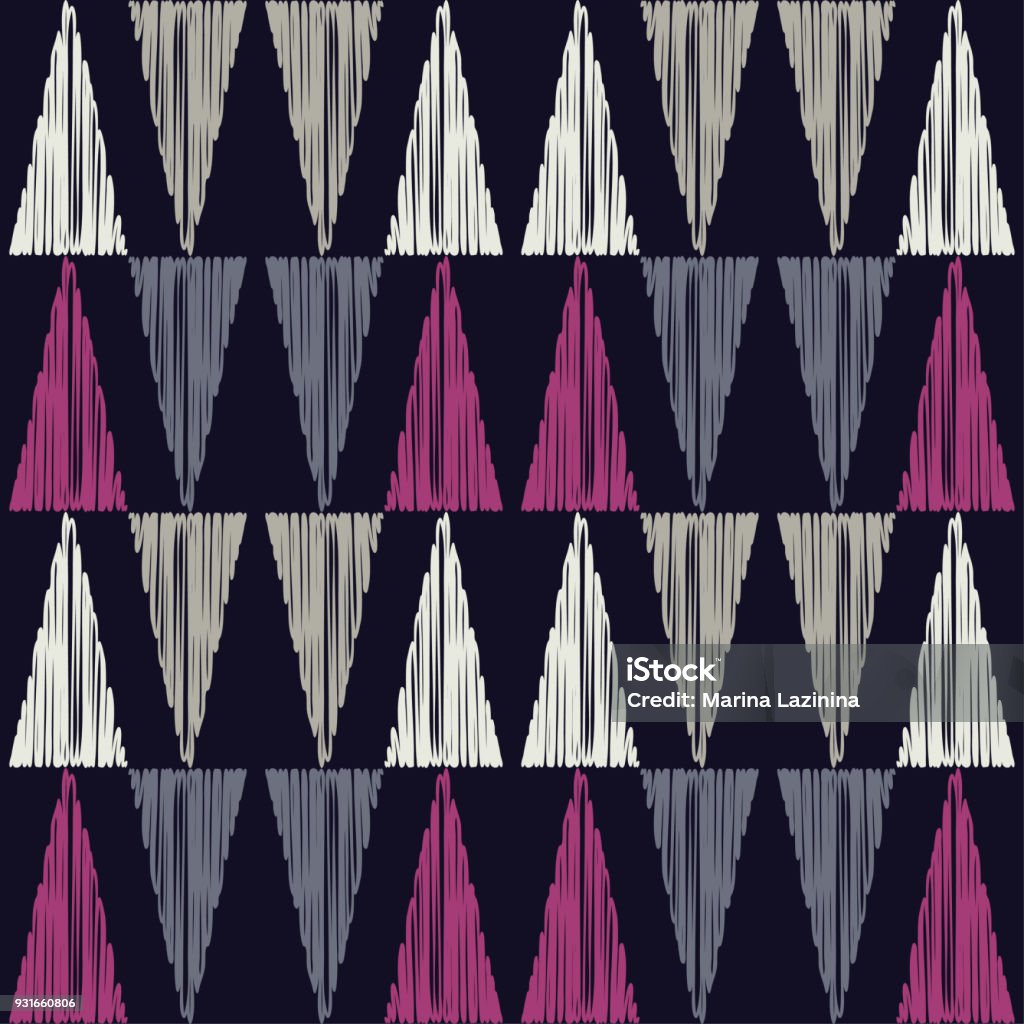 Triangle Stitching Texture Seamless Geometric Pattern The Texture Of The Triangles Scribble ...
