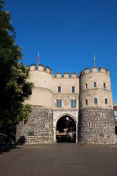 istock Historic Hahnentorburg gate on Rudolfplatz, Cologne, Germany 93166661