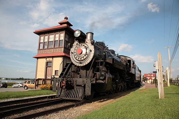 istock Steam Locomotive in Amish viliage 93166786