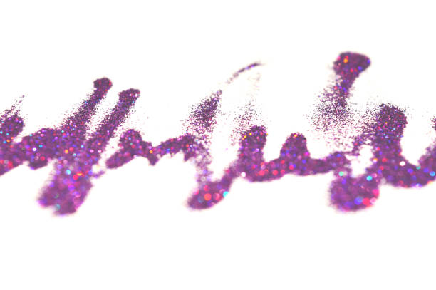 istock Textured background with purple glitter sparkle on white like unreadable text 931673276