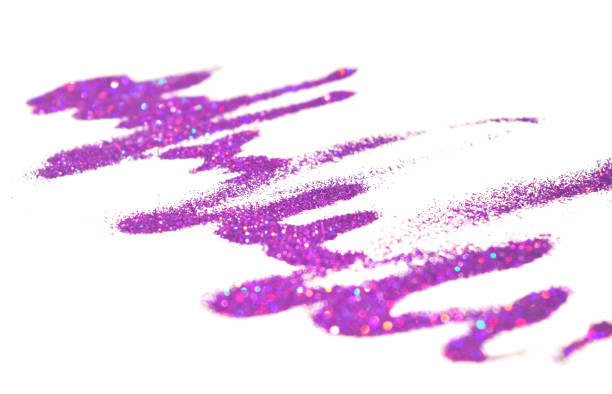 istock Textured background with purple glitter sparkle on white like unreadable text 931674044