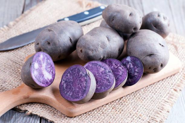 istock Raw purple potato 931674360