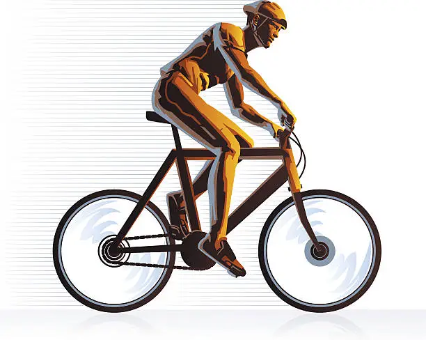 Cyclist image.ai Royalty Free Stock SVG Vector