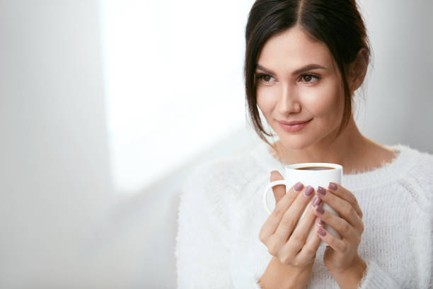 istock Coffee Drink. Beautiful Female Holding Cup With Hot Drink. 931676676