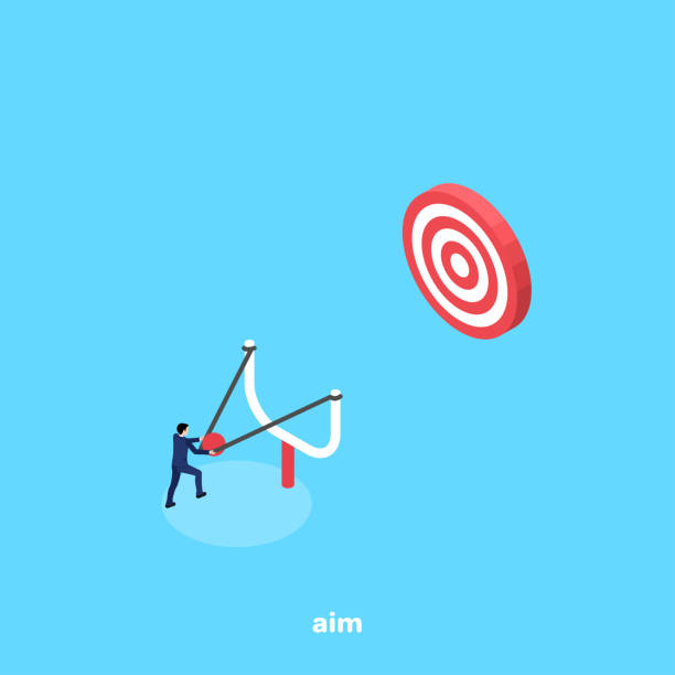 ilustrações, clipart, desenhos animados e ícones de objetivo - dart target darts penetrating