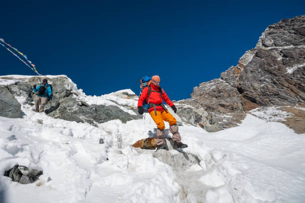 istock Trekkers crossing Cho La pass in Everest region, Nepal 931686988