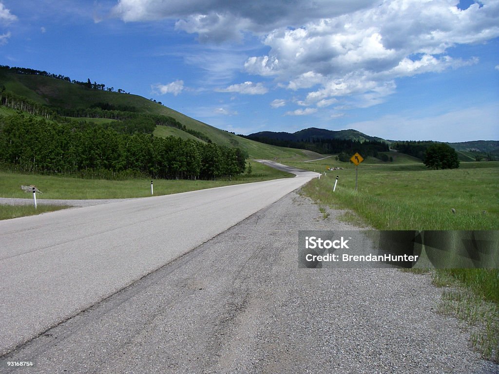 Curvas de Estrada - Royalty-free Alberta Foto de stock