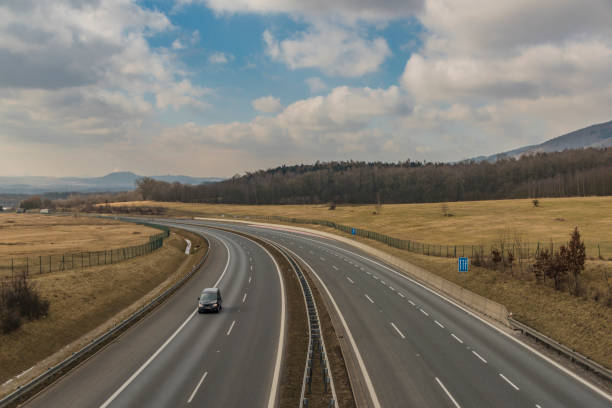 istock Highway D8 near Usti nad Labem city 931687570