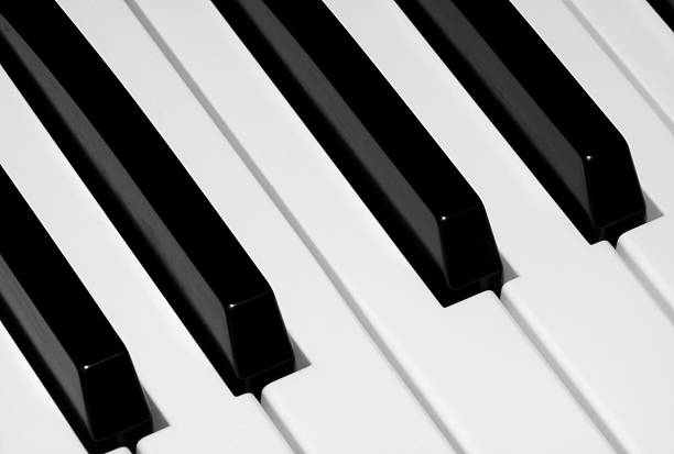 istock Closeup of the piano keyboard 93169151