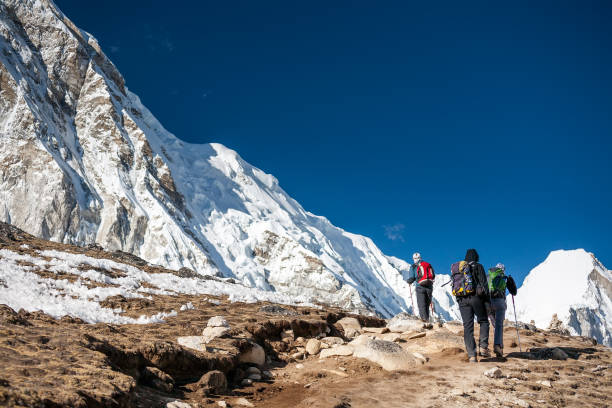istock Trekker approaching PumoRi mountain in Khumbu valley on a way to Everest Base camp 931691748