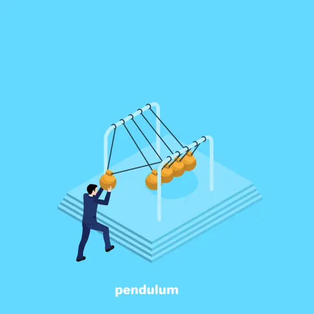 Vector illustration of pendulum