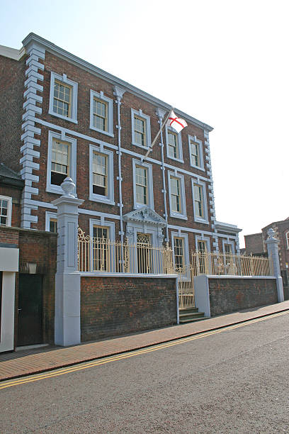 istock Grand Old Building Flying St Georges Flag 93169444