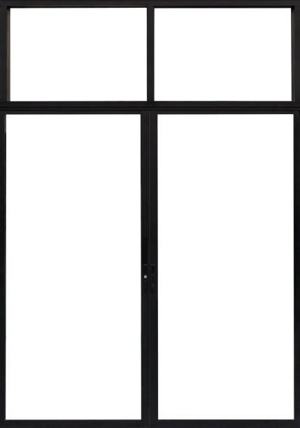 istock Large Clear Isolated Glass Window Door 931697206