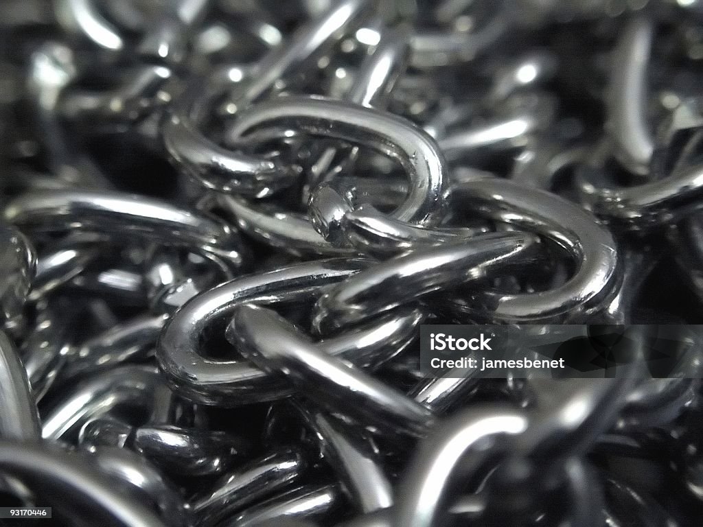 Chain Pile  Attached Stock Photo