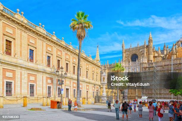 General Archive Of The Indies Housed In The Ancient Merchants Exchange Of Seville Spain Stock Photo - Download Image Now