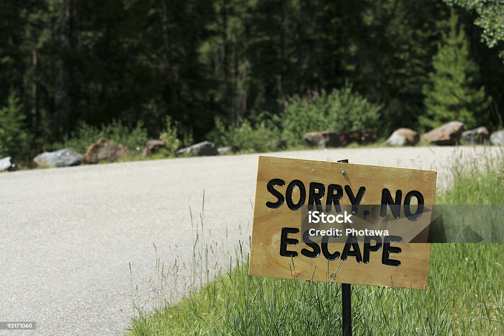 Kein Escape - Lizenzfrei Eintritt verboten Stock-Foto